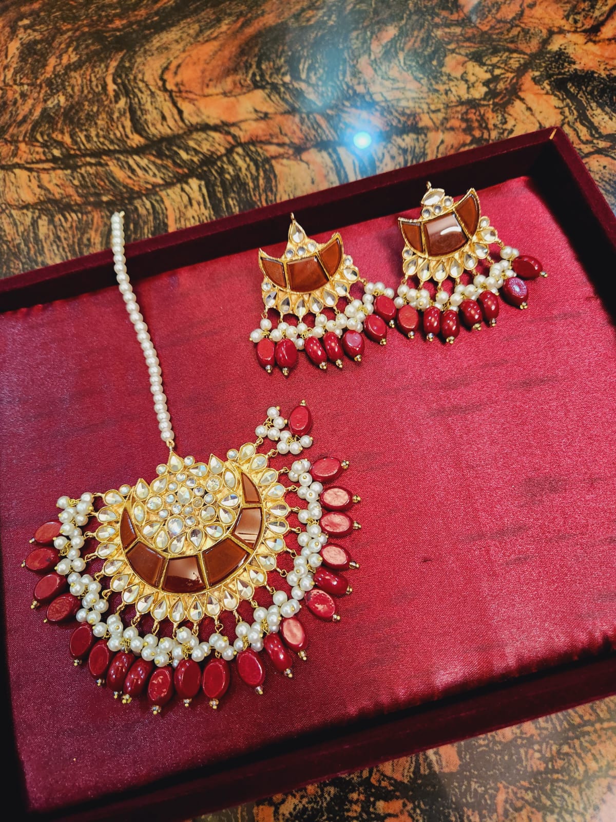 SHEHNAI EARRINGS TIKKA